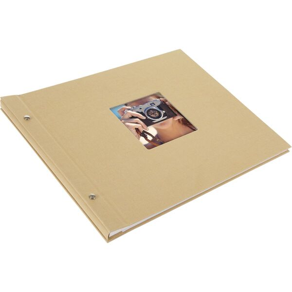 goldbuch Schraubalbum Bella Vista 39x31 40 weiße Seiten  Beige