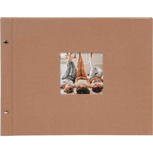 goldbuch Schraubalbum Bella Vista 39x31 40 weiße Seiten  haselnuss