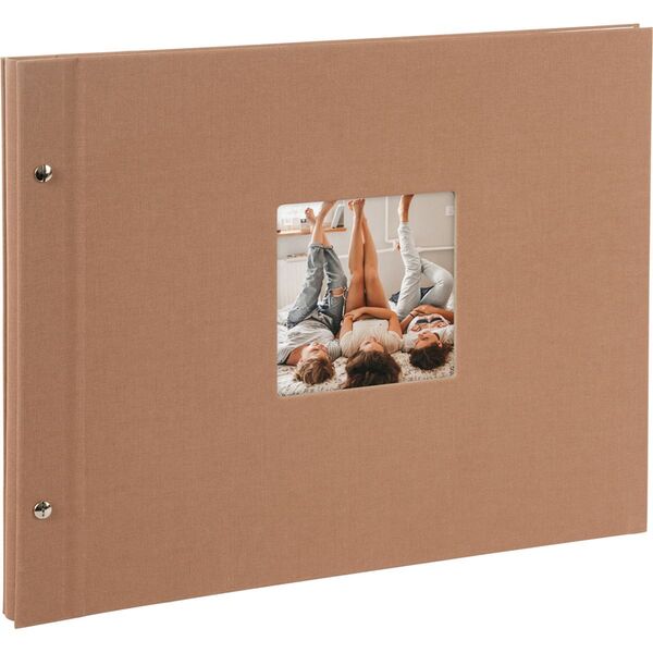 goldbuch Schraubalbum Bella Vista 39x31 40 weiße Seiten  haselnuss