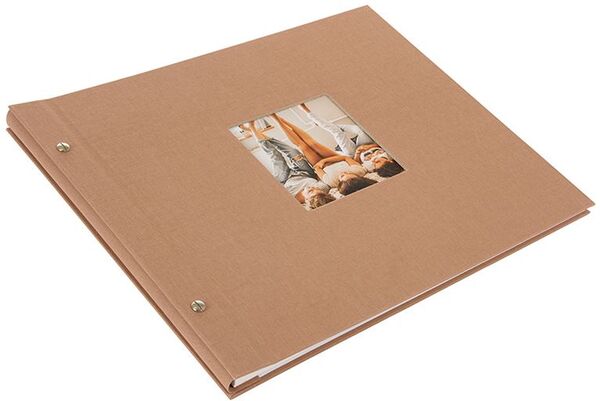 goldbuch Schraubalbum Bella Vista 39x31 40 weiße Seiten  haselnuss