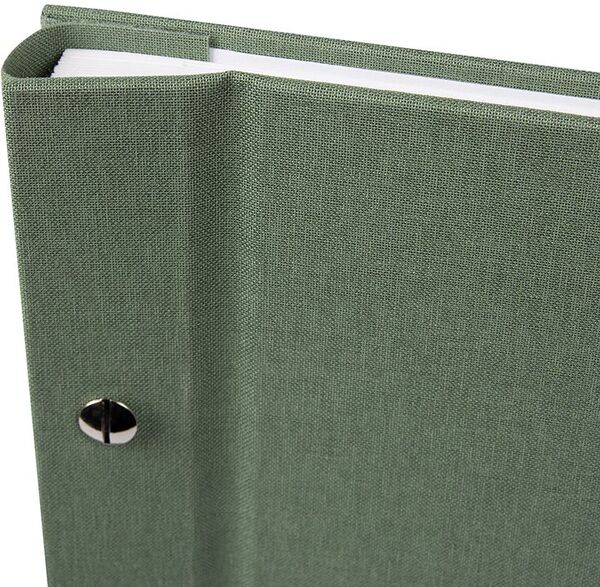 goldbuch Schraubalbum Bella Vista 39x31 40 weiße Seiten  Artischocke