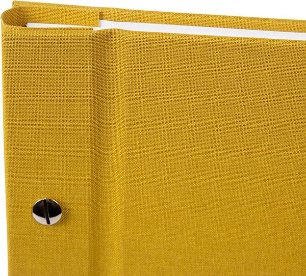 goldbuch Schraubalbum Bella Vista 39x31 40 weiße Seiten  senf