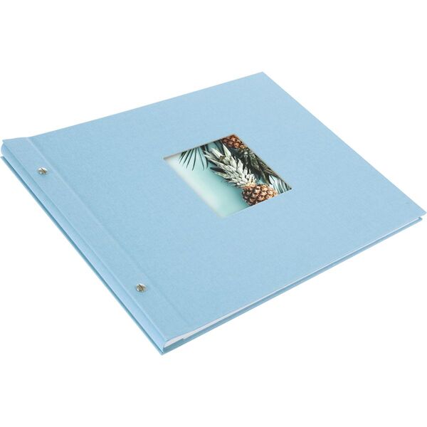 goldbuch Schraubalbum Bella Vista 39x31 40 weiße Seiten  himmelblau