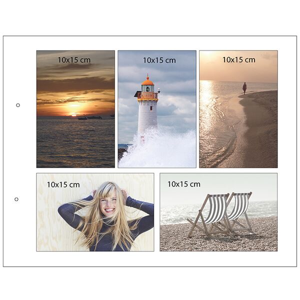 goldbuch Schraubalbum Bella Vista 39x31 40 weiße Seiten  himmelblau