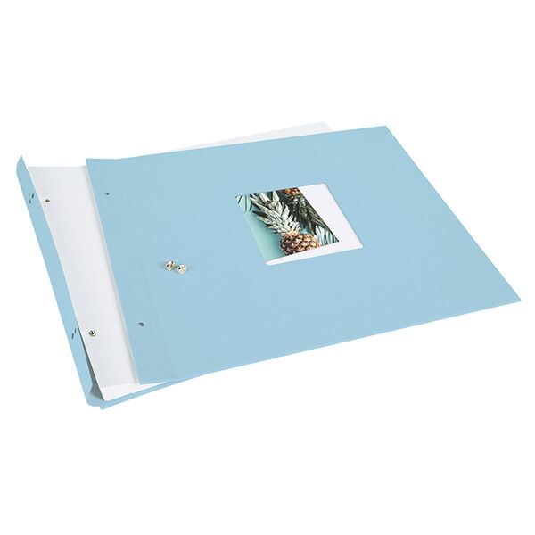 goldbuch Schraubalbum Bella Vista 39x31 40 weiße Seiten  himmelblau