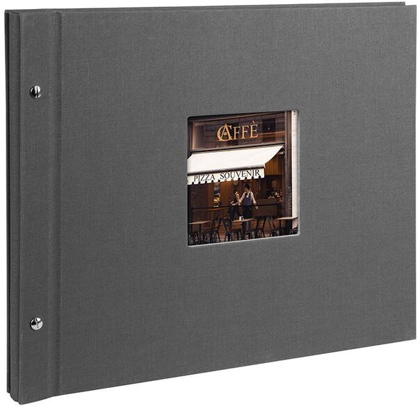 goldbuch Schraubalbum Bella Vista 39x31 40 weiße Seiten  grau