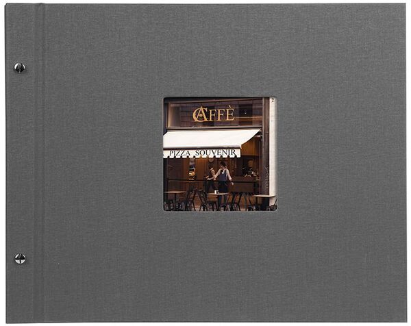 goldbuch Schraubalbum Bella Vista 39x31 40 weiße Seiten  grau