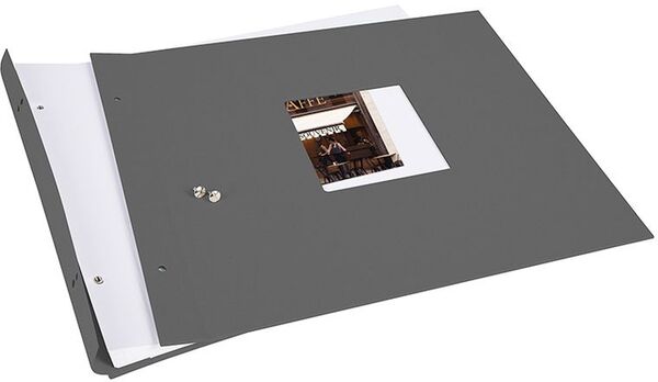 goldbuch Schraubalbum Bella Vista 39x31 40 weiße Seiten  grau