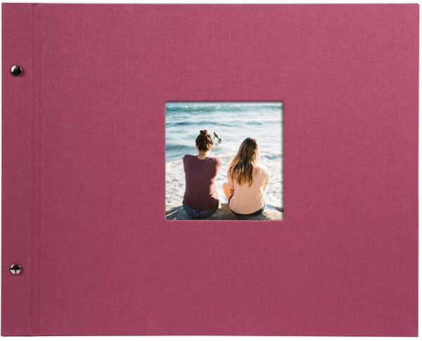 goldbuch Schraubalbum Bella Vista 39x31 40 weiße Seiten  fuchsia