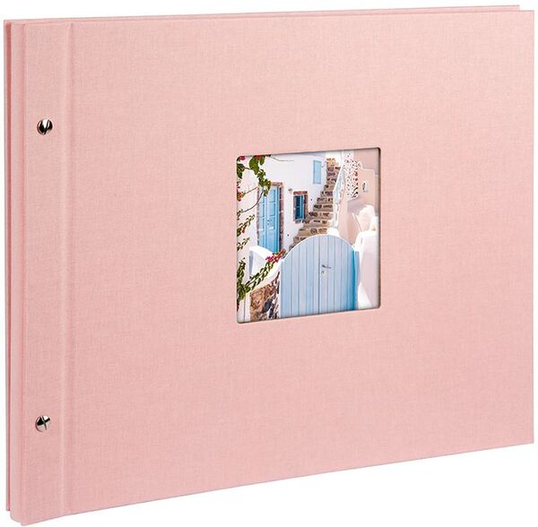 goldbuch Schraubalbum Bella Vista 39x31 40 weiße Seiten  rose