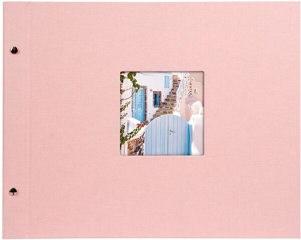 goldbuch Schraubalbum Bella Vista 39x31 40 weiße Seiten  rose