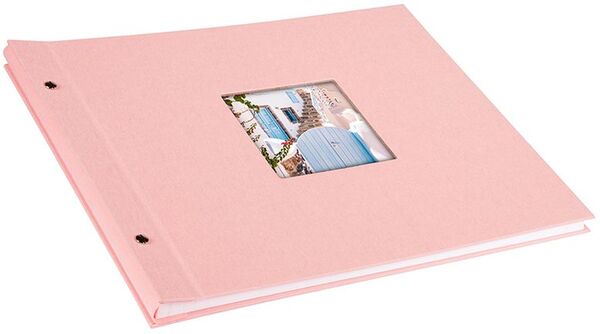 goldbuch Schraubalbum Bella Vista 39x31 40 weiße Seiten  rose