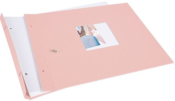 goldbuch Schraubalbum Bella Vista 39x31 40 weiße Seiten  rose