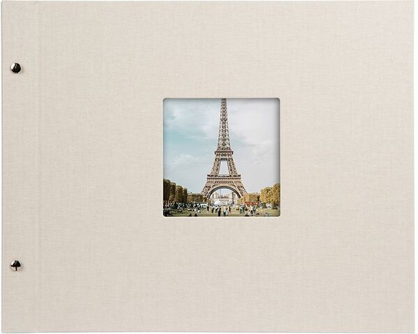 goldbuch Schraubalbum Bella Vista 39x31 40 weiße Seiten  sandgrau