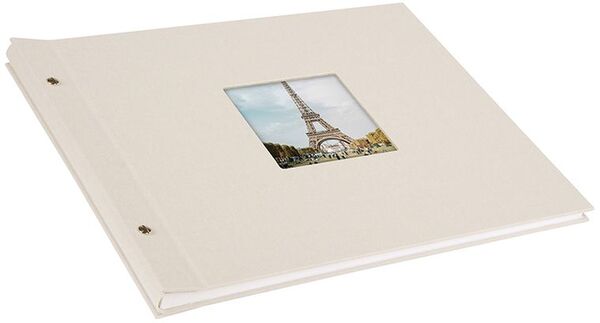 goldbuch Schraubalbum Bella Vista 39x31 40 weiße Seiten  sandgrau