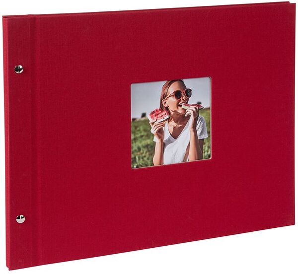 goldbuch Schraubalbum Bella Vista 39x31 40 weiße Seiten  rot