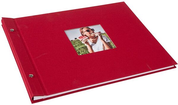goldbuch Schraubalbum Bella Vista 39x31 40 weiße Seiten  rot