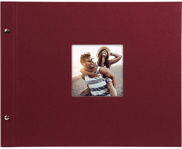 goldbuch Schraubalbum Bella Vista 39x31 40 weiße Seiten  bordeaux