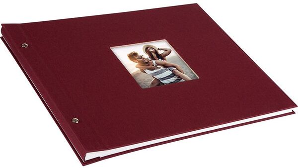 goldbuch Schraubalbum Bella Vista 39x31 40 weiße Seiten  bordeaux