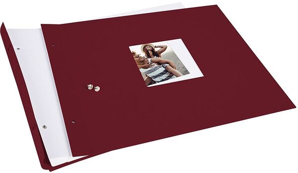 goldbuch Schraubalbum Bella Vista 39x31 40 weiße Seiten  bordeaux
