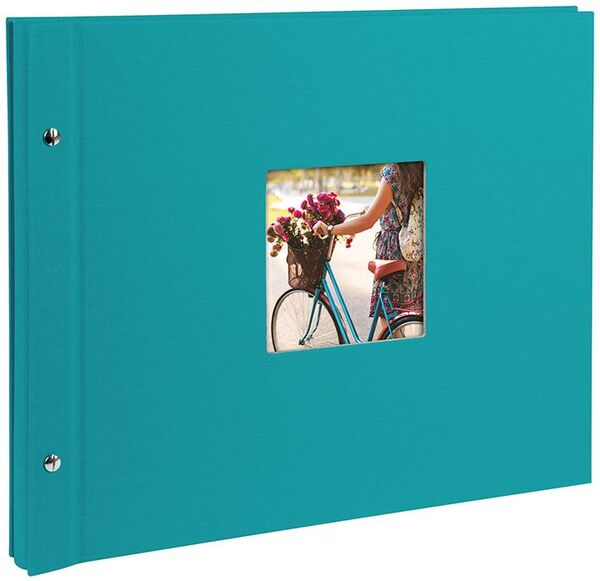 goldbuch Schraubalbum Bella Vista 39x31 40 weiße Seiten  türkis
