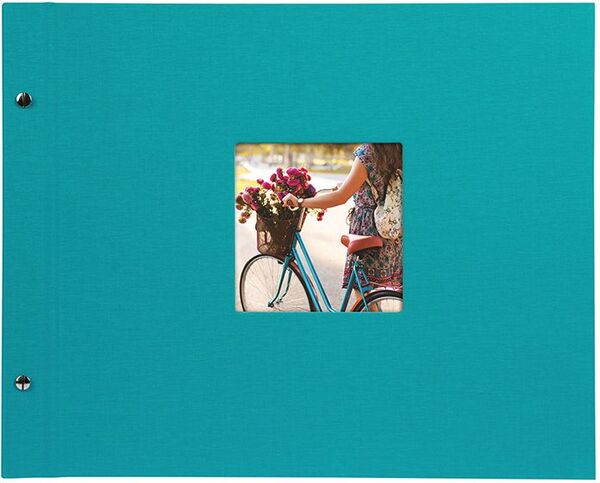 goldbuch Schraubalbum Bella Vista 39x31 40 weiße Seiten  türkis