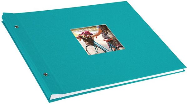 goldbuch Schraubalbum Bella Vista 39x31 40 weiße Seiten  türkis
