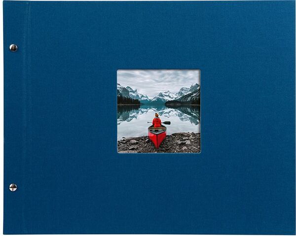 goldbuch Schraubalbum Bella Vista 39x31 40 weiße Seiten  blau