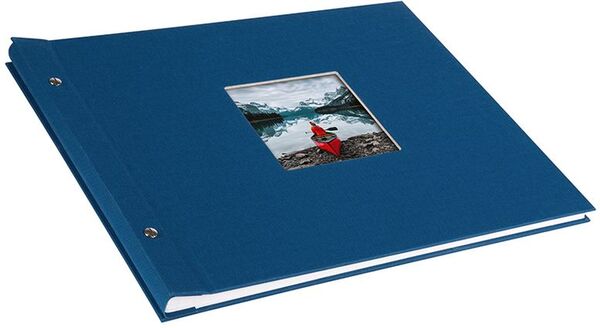 goldbuch Schraubalbum Bella Vista 39x31 40 weiße Seiten  blau