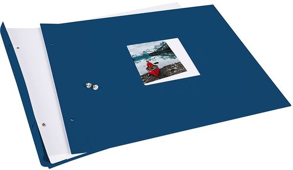 goldbuch Schraubalbum Bella Vista 39x31 40 weiße Seiten  blau