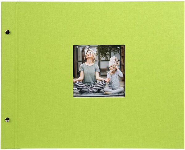 goldbuch Schraubalbum Bella Vista 39x31 40 weiße Seiten  grün