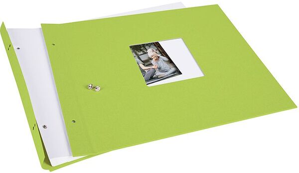 goldbuch Schraubalbum Bella Vista 39x31 40 weiße Seiten  grün