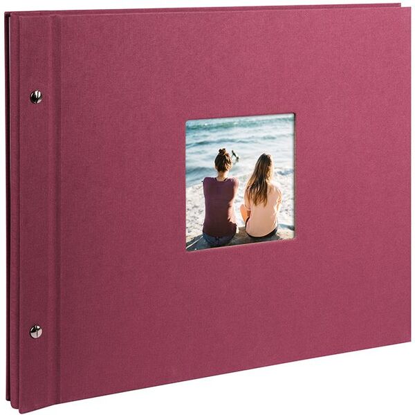 goldbuch Schraubalbum Bella Vista 39x31 40 schwarze Seiten  fuchsia