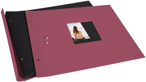 goldbuch Schraubalbum Bella Vista 39x31 40 schwarze Seiten  fuchsia