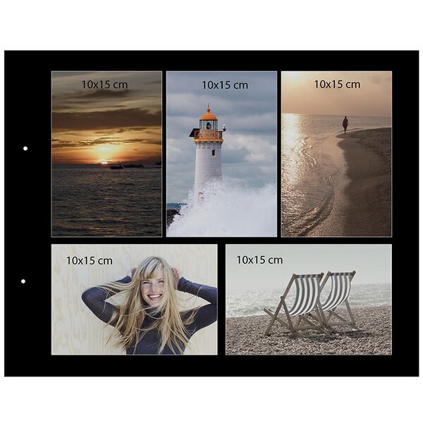 goldbuch Schraubalbum Bella Vista 39x31 40 schwarze Seiten  Beige