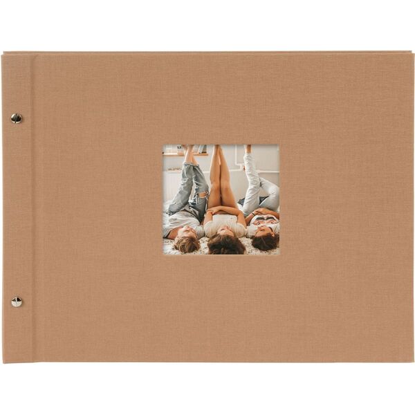 goldbuch Schraubalbum Bella Vista 39x31 40 schwarze Seiten  haselnuss