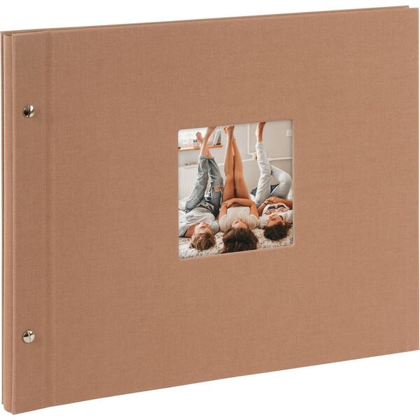 goldbuch Schraubalbum Bella Vista 39x31 40 schwarze Seiten  haselnuss