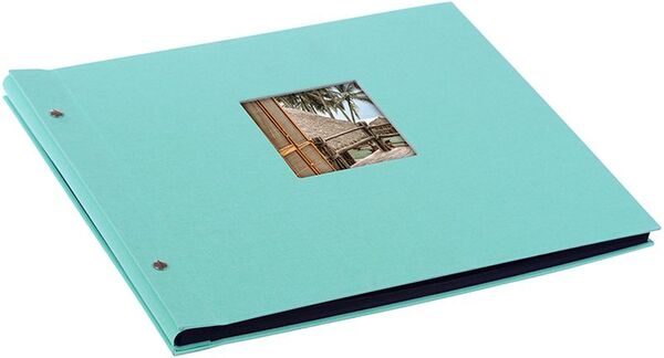goldbuch Schraubalbum Bella Vista 39x31 40 schwarze Seiten  aqua
