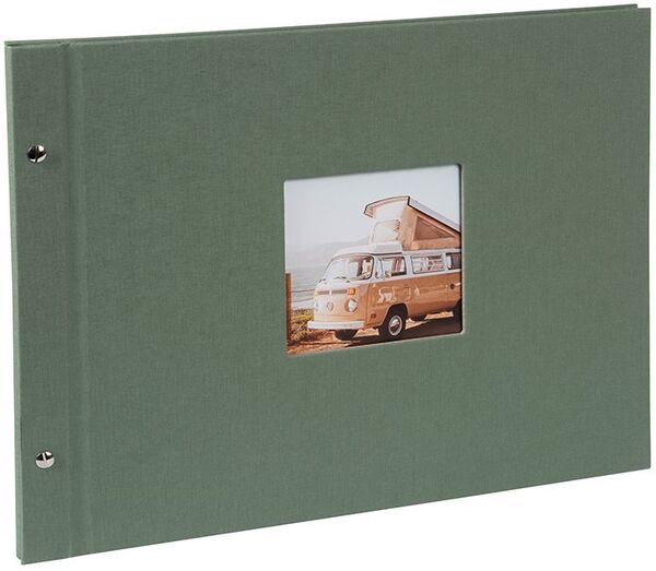 goldbuch Schraubalbum Bella Vista 39x31 40 schwarze Seiten  Artischocke