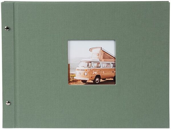 goldbuch Schraubalbum Bella Vista 39x31 40 schwarze Seiten  Artischocke