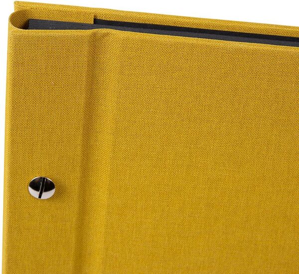 goldbuch Schraubalbum Bella Vista 39x31 40 schwarze Seiten  senf