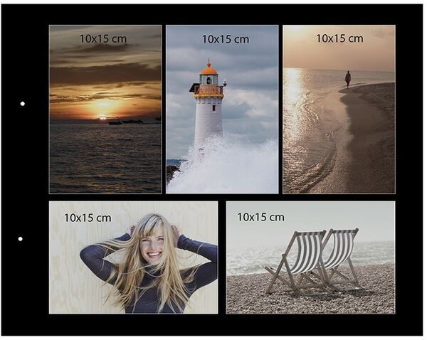 goldbuch Schraubalbum Bella Vista 39x31 40 schwarze Seiten  rose