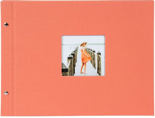 goldbuch Schraubalbum Bella Vista 39x31 40 schwarze Seiten  lachs