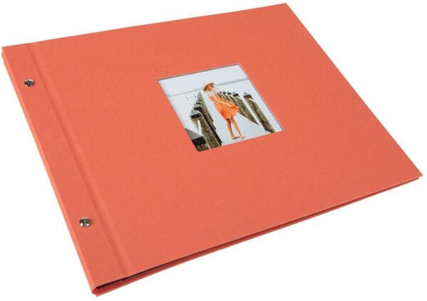 goldbuch Schraubalbum Bella Vista 39x31 40 schwarze Seiten  lachs