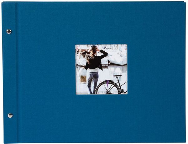 goldbuch Schraubalbum Bella Vista 39x31 40 schwarze Seiten  petrol