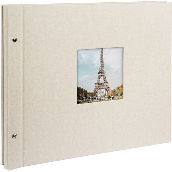 goldbuch Schraubalbum Bella Vista 39x31 40 schwarze Seiten  sandgrau