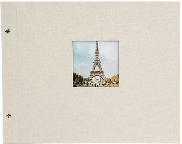 goldbuch Schraubalbum Bella Vista 39x31 40 schwarze Seiten  sandgrau