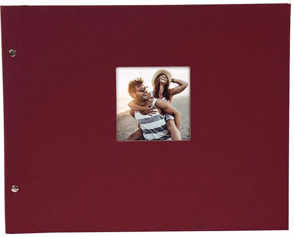 goldbuch Schraubalbum Bella Vista 39x31 40 schwarze Seiten  bordeaux