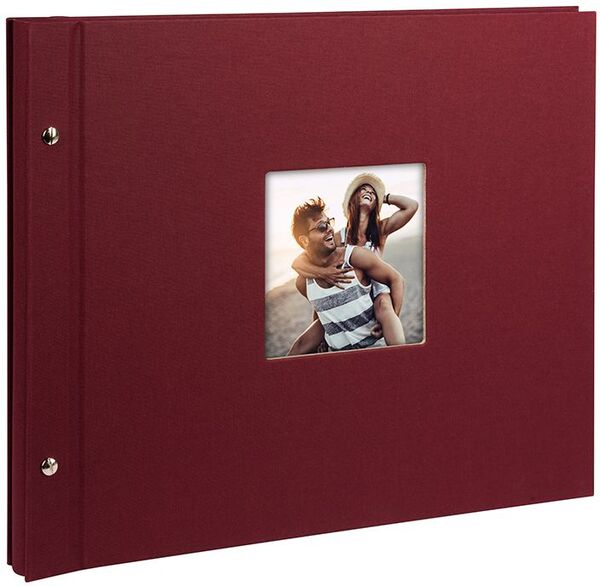 goldbuch Schraubalbum Bella Vista 39x31 40 schwarze Seiten  bordeaux