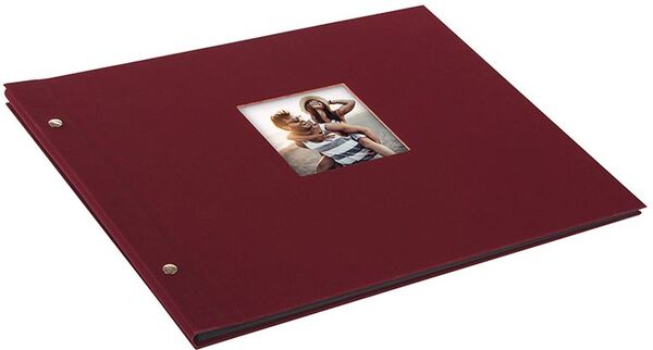 goldbuch Schraubalbum Bella Vista 39x31 40 schwarze Seiten  bordeaux